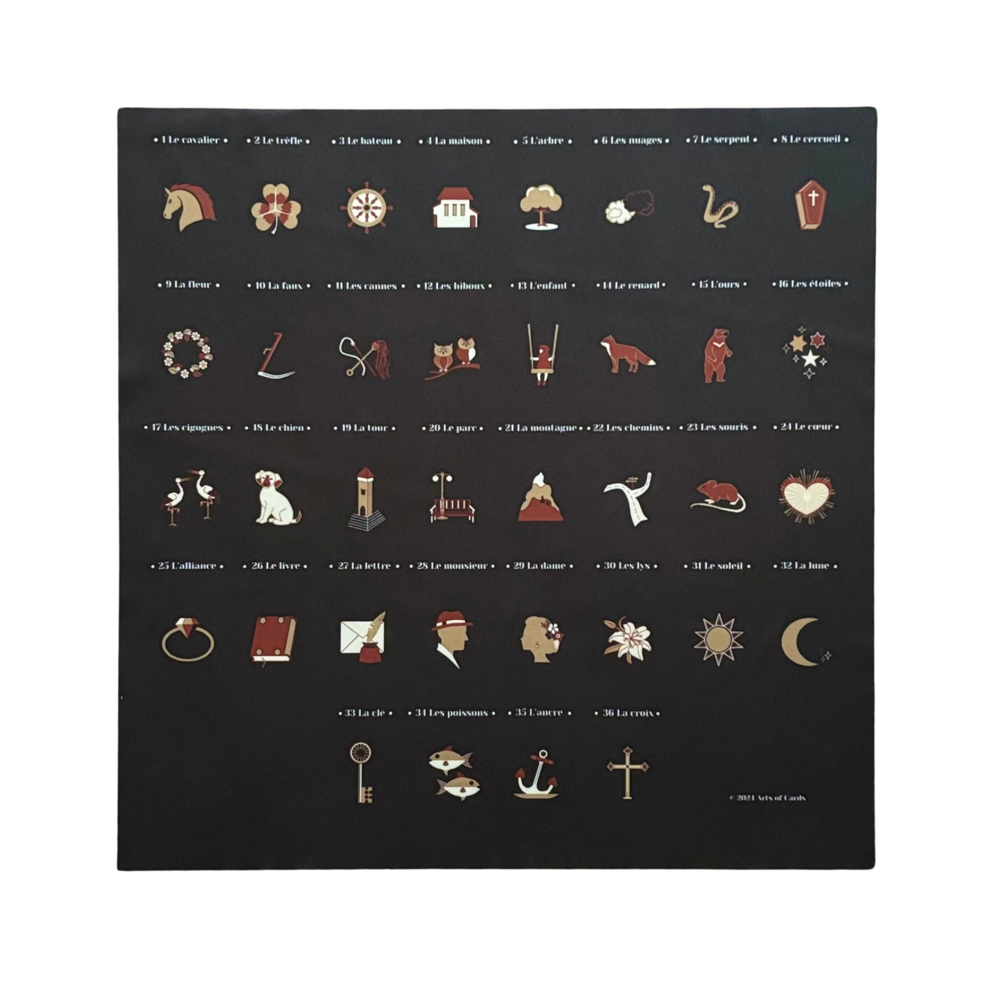 Lenormand House Chart for Large Cards