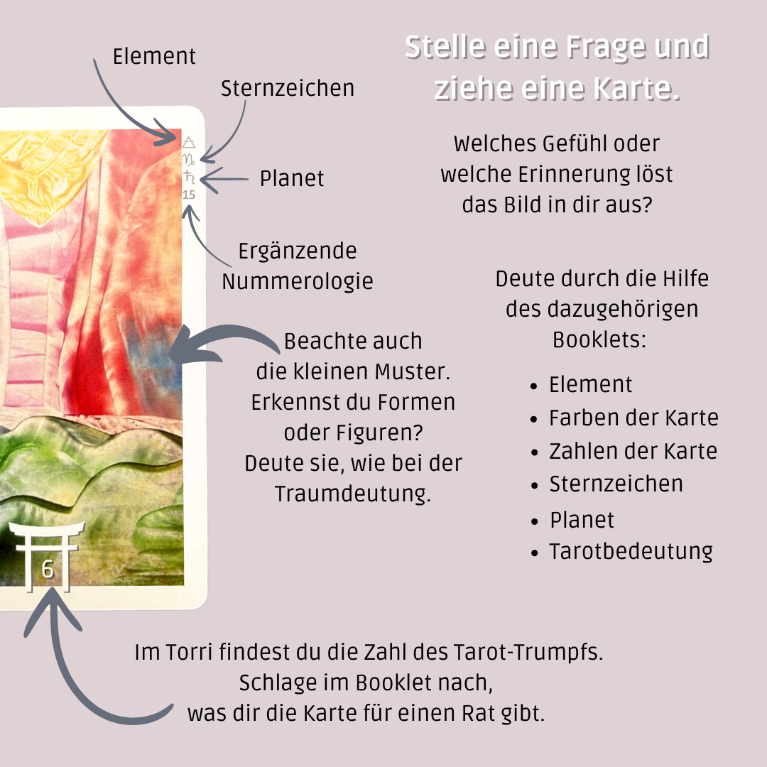 Reiki Arkanum 23 Energie-Tarotkarten mit Booklet und Dose