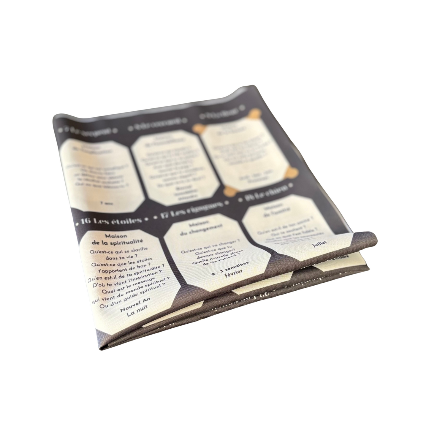 Lenormand grandes maisons - drap 9x4 pour les grandes cartes de Lenormand à apprendre