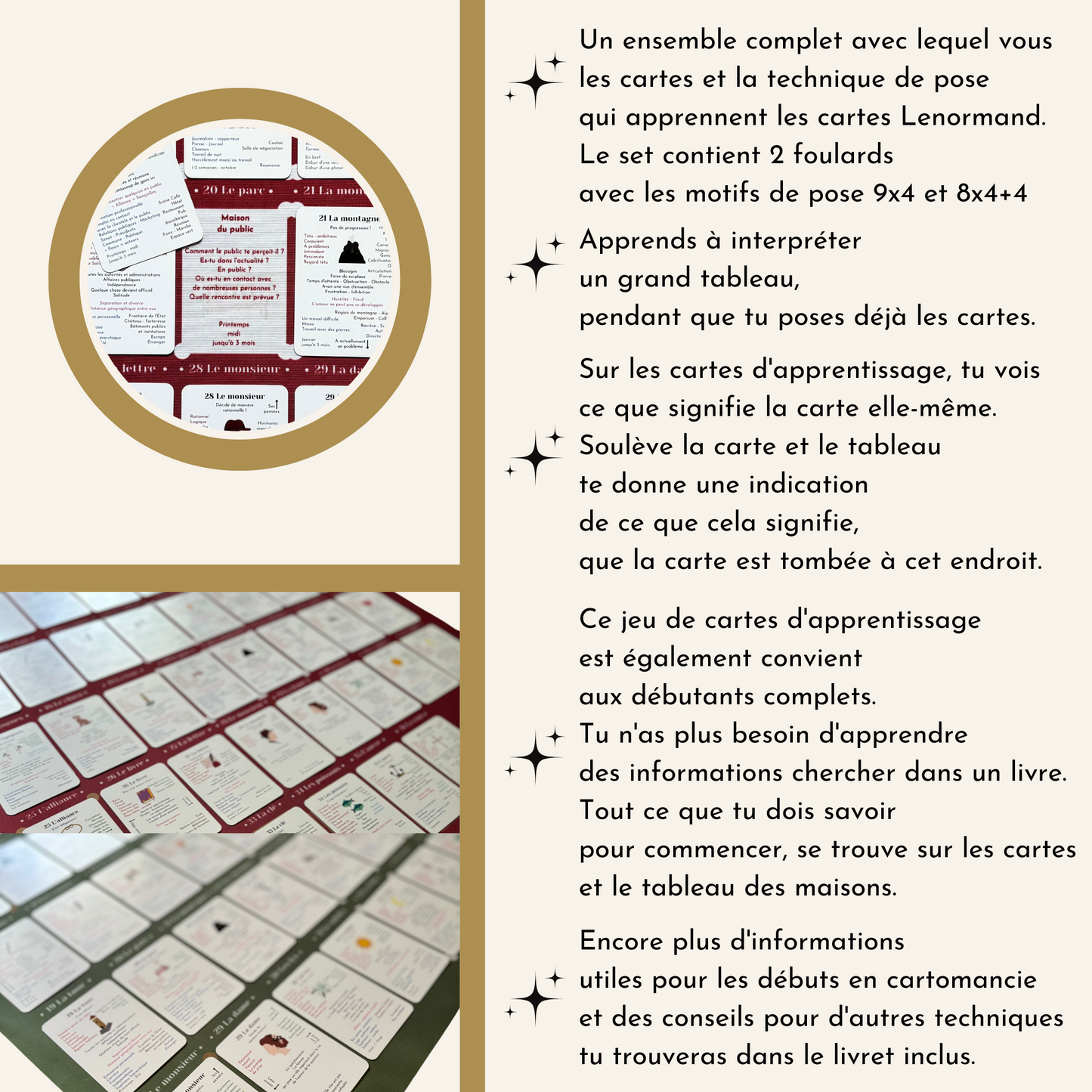 Apprentissage Lenormand petit Lenormand