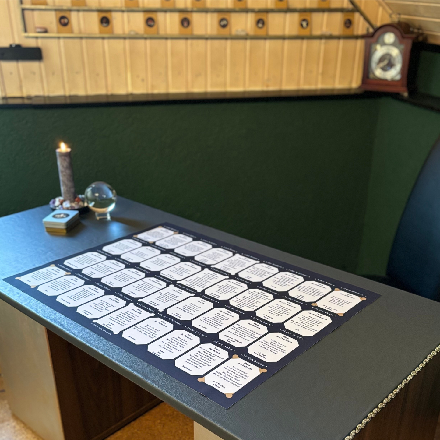 Grosse Tafel Lernen Legetuch Lenormand