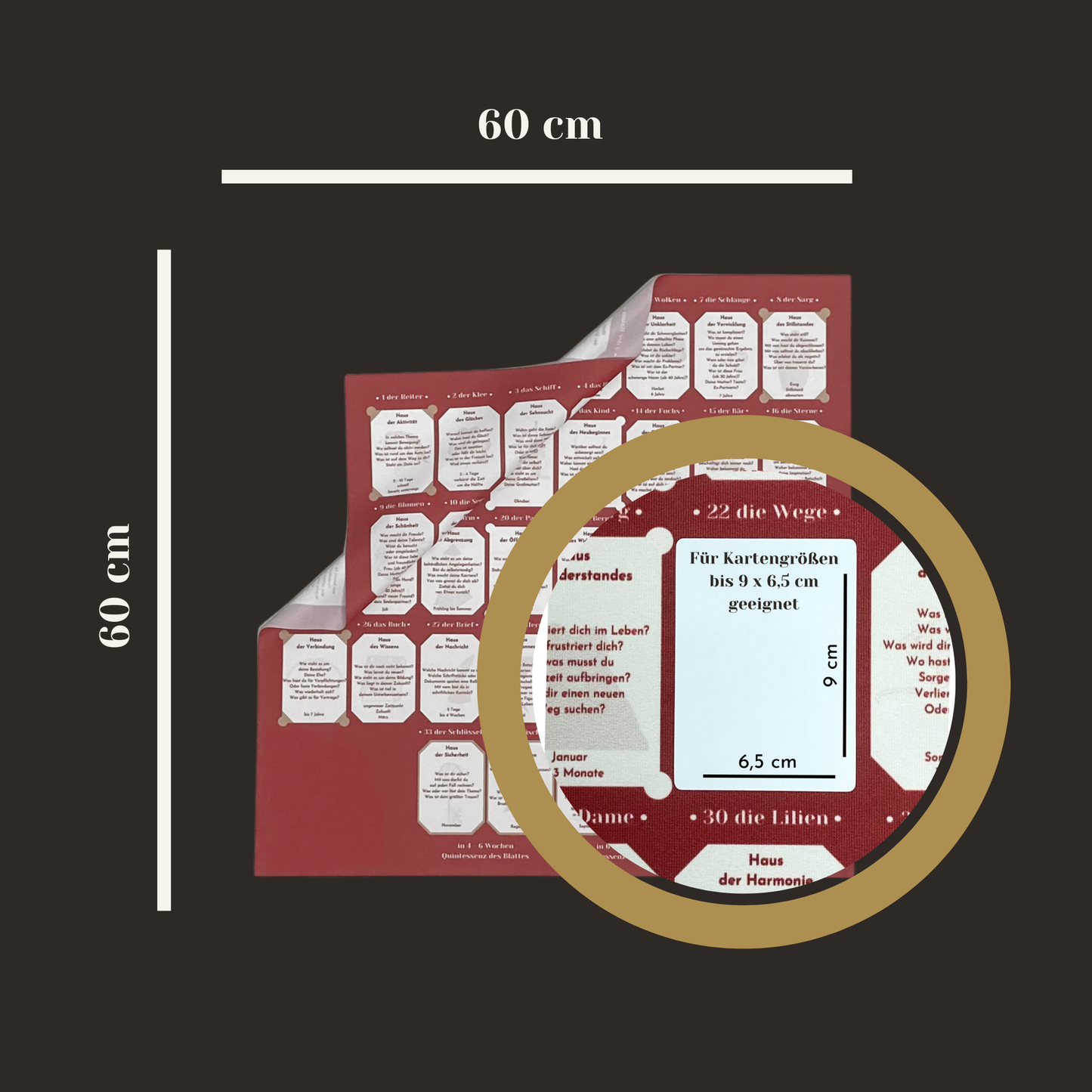 Legetuch Legeschablone Lenormand