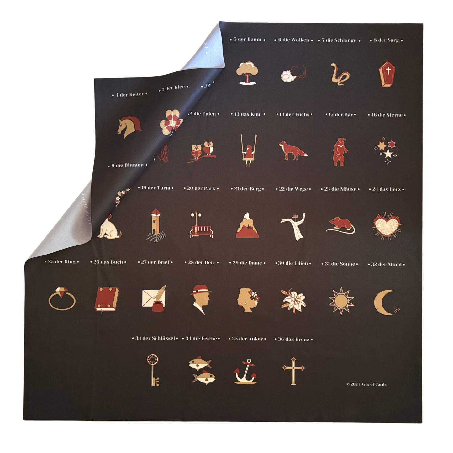 8x4 Legung Lenormand unterlage