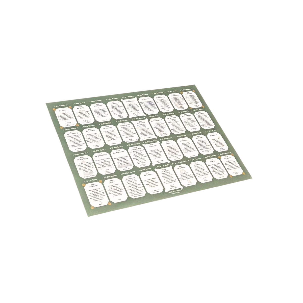 Lenormand Auslegetuch 9x4