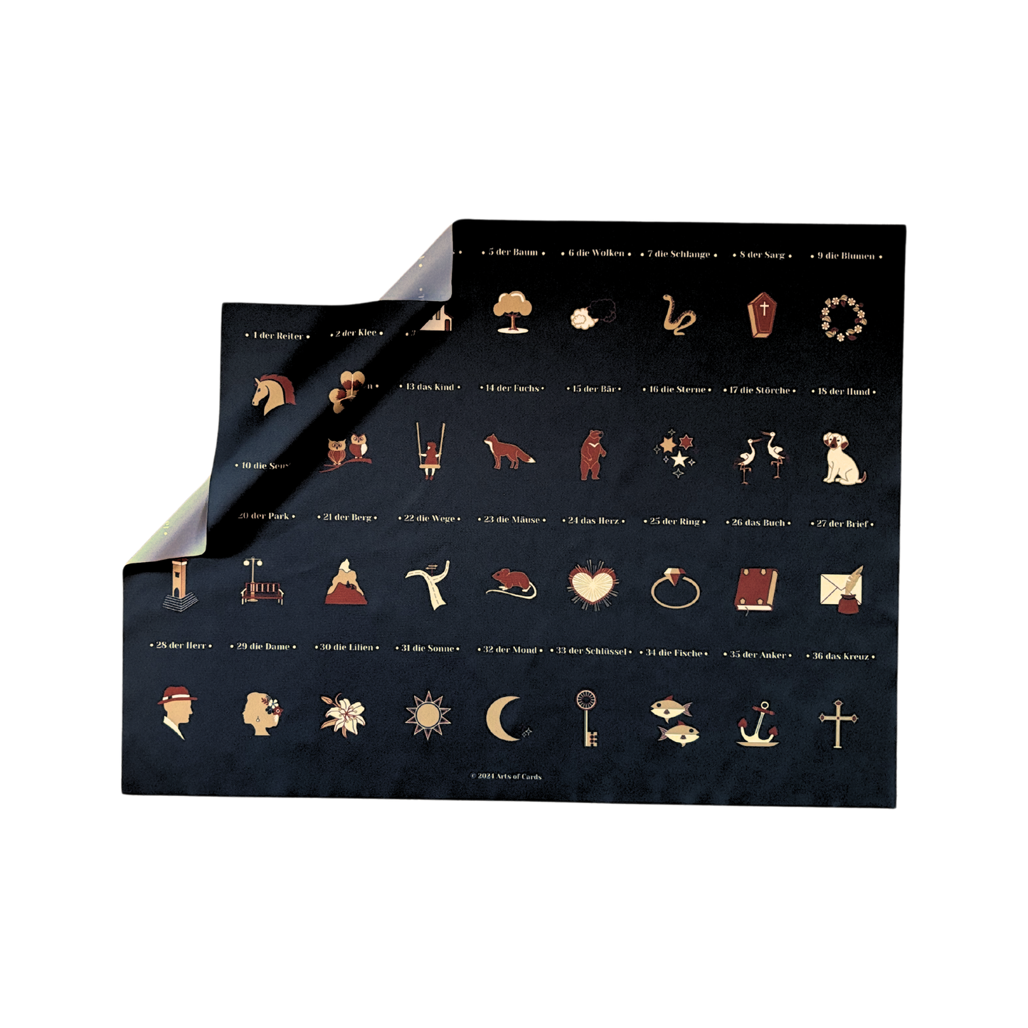 Lenormand Auslegetuch Groessere Karten