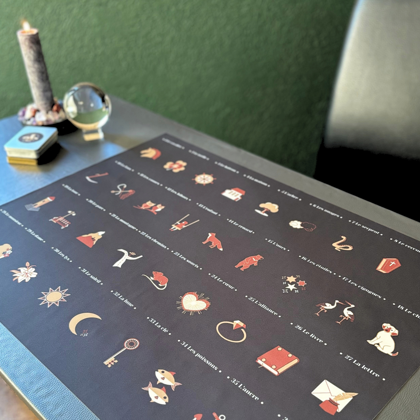 Lenormand House Chart for Large Cards