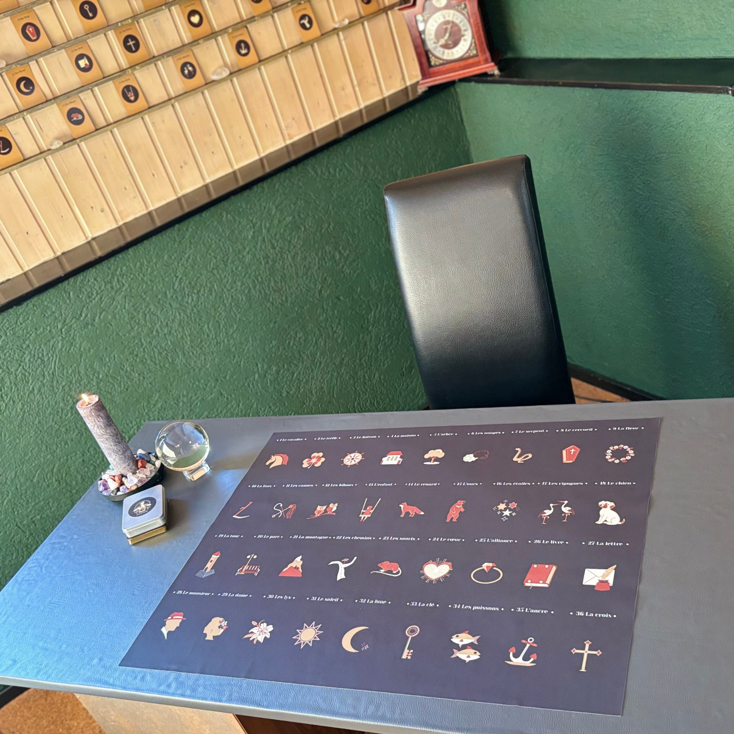 Lenormand House Chart for Large Cards