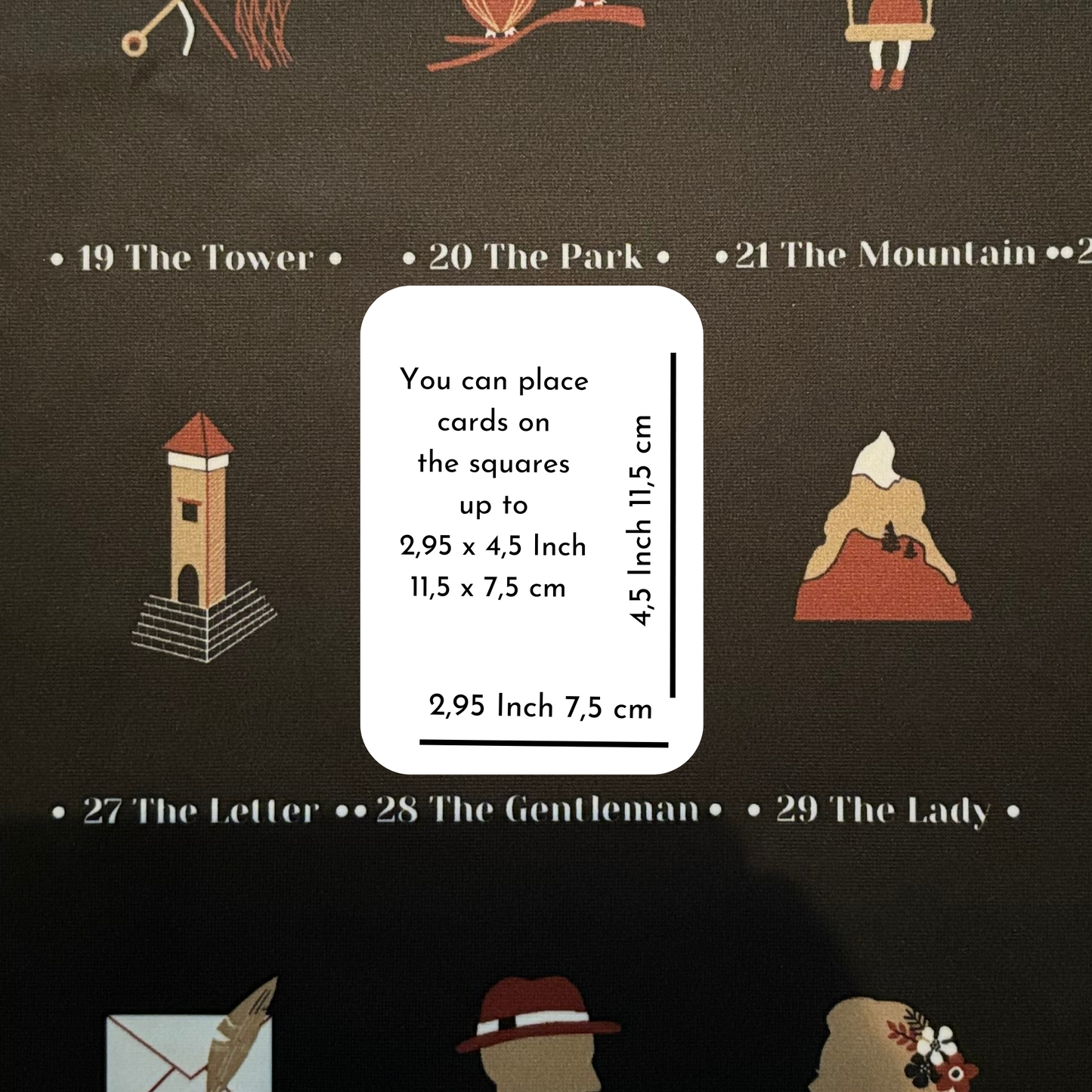 Lenormand House Chart for Large Cards