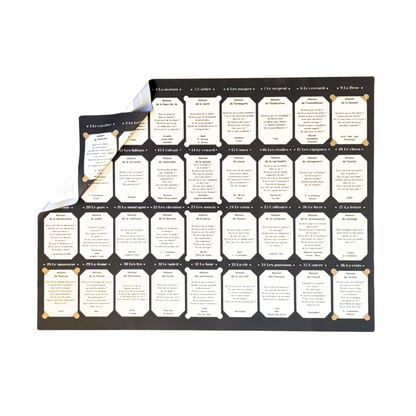 Learn Lenormand House table for large cards