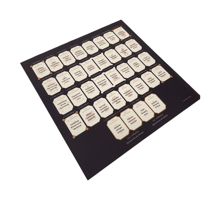 Lenormand Legetuch Häusertafel Unterlage 8x4+4 Grand Tableau