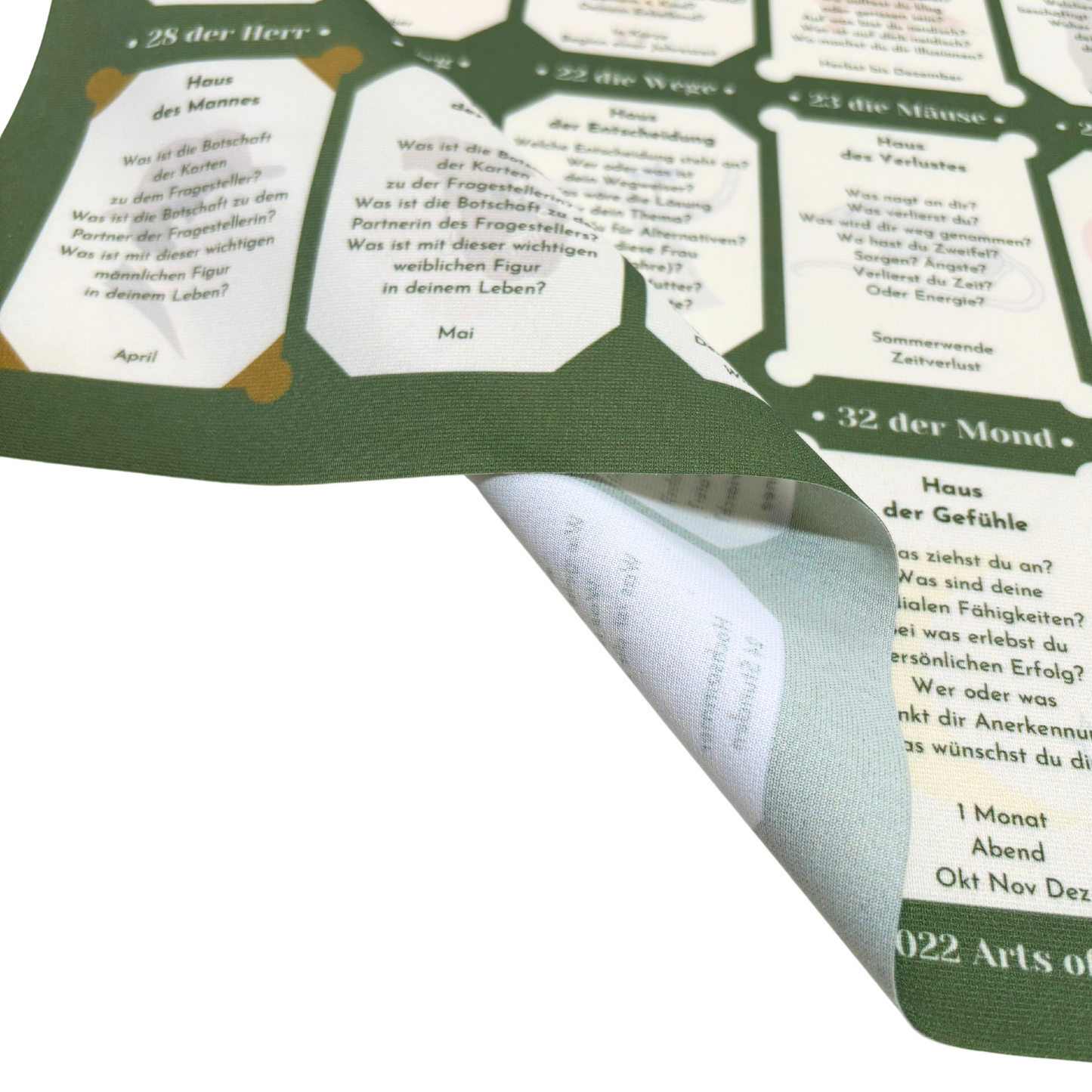 Lenormand tableau house chart for learning 9x4