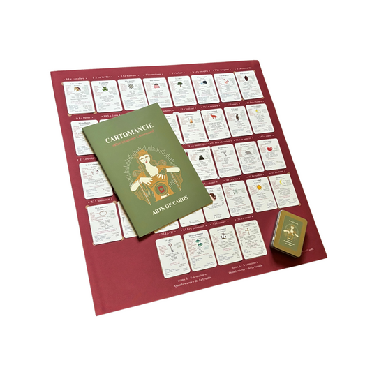 Lenormand Set de cartes d'apprentissage 8x4+4 un cours Lenormand pour débutants et avancés