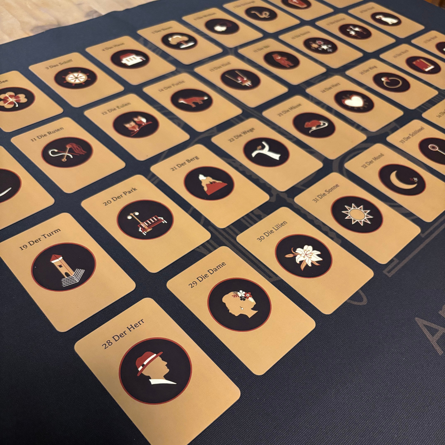 Lenormand Deck minimalist Lenormand cards with pictograms without words Arts of Cards