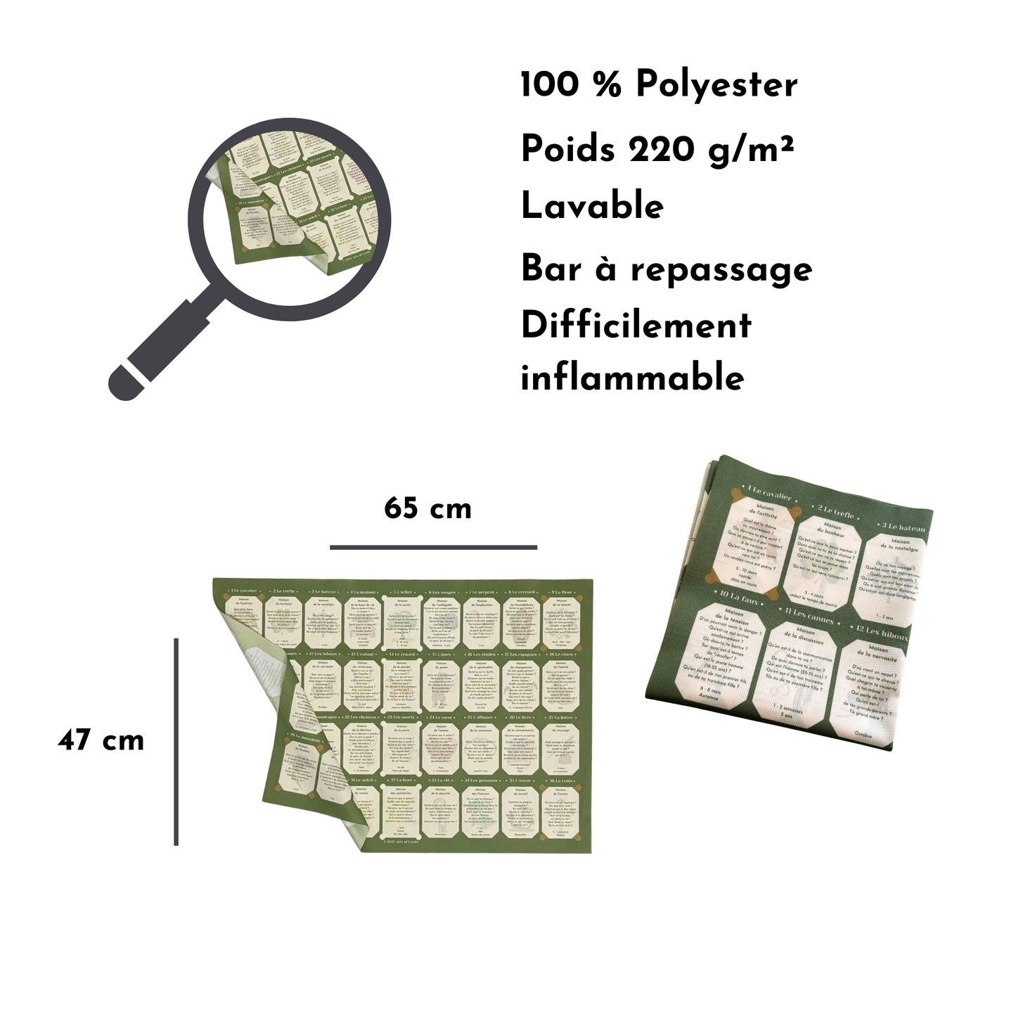 Lenormand Tableau des maisons pour apprendre 9x4
