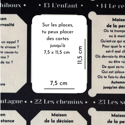 Learn Lenormand House table for large cards