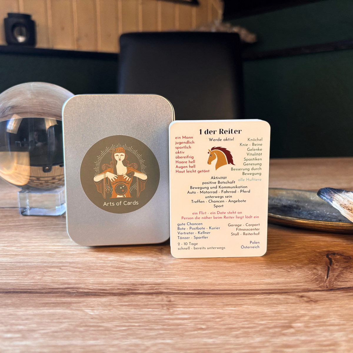Lenormand Lernkarten Deck mit Bedeutungen