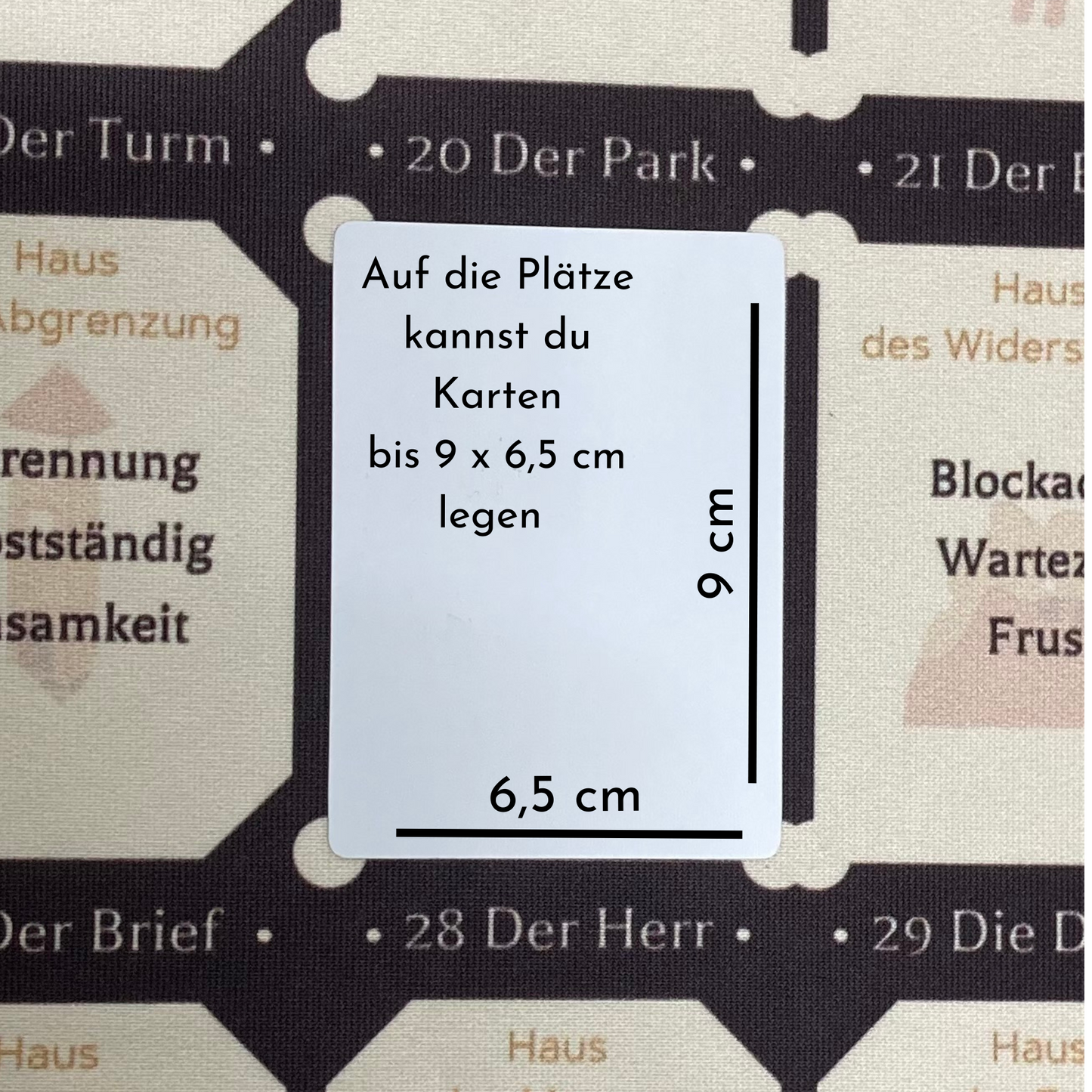 Lenormand Laying Cloth House Table Mat 9x4 Grand Tableau