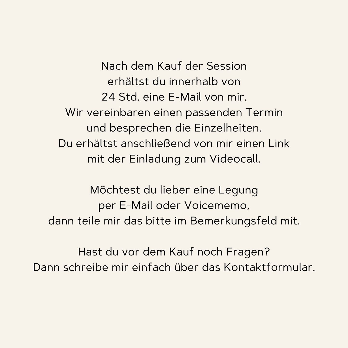 Session mit Rebecca