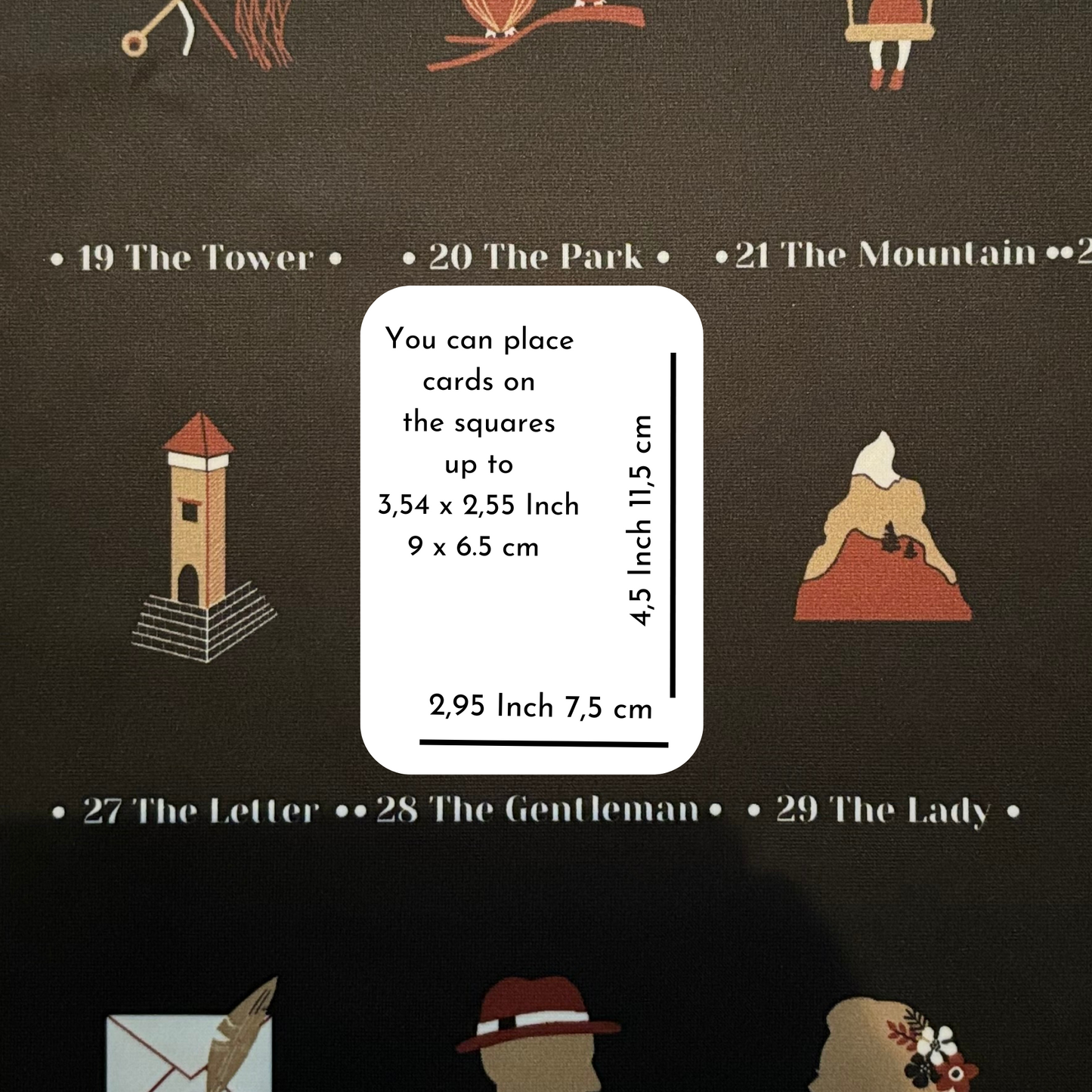 Lenormand House Chart for Large Cards
