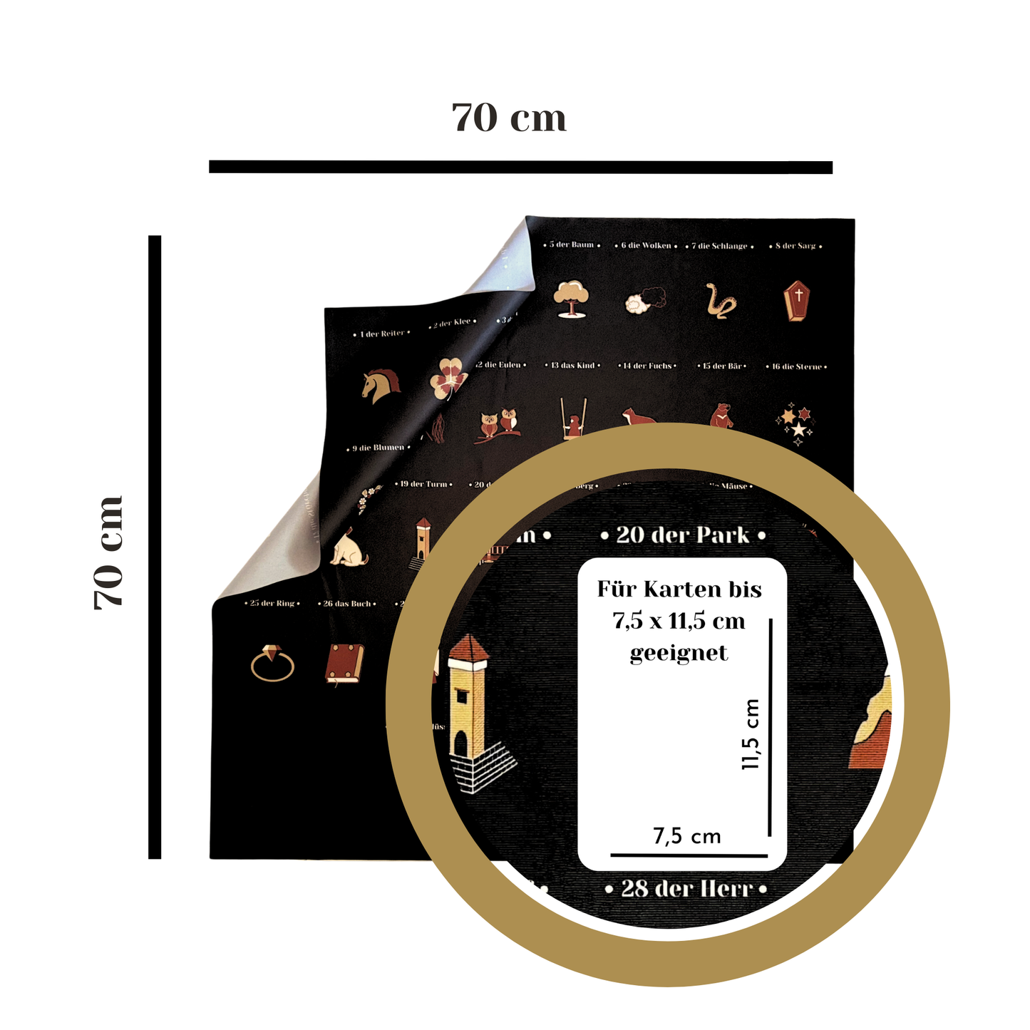 Lenormandtücher für große Karten 8x4+4 Bundle