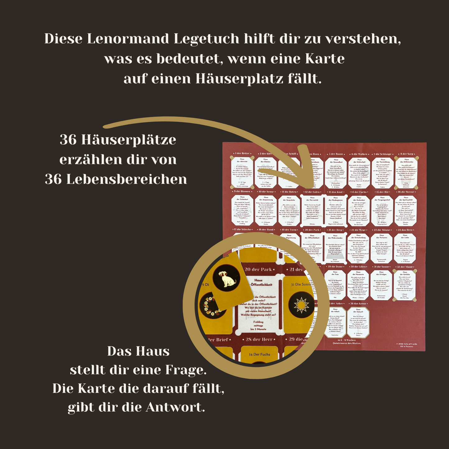 Lenormandtücher 8x4+4 Bundle