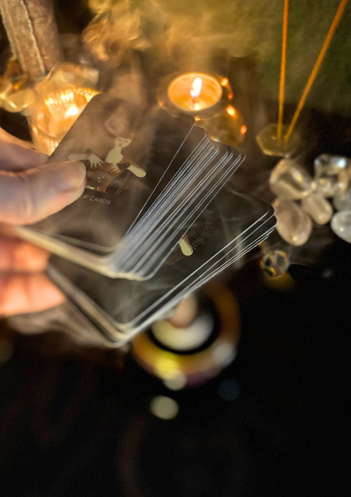 Kartendeck reinigen raeuchern 