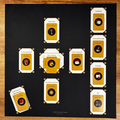 Karten tuch aus Stoff