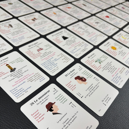Deck de cartes d'apprentissage Lenormand avec significations
