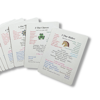 Lenormand Learning Card Set 8x4+4 a Lenormand course for beginners and advanced