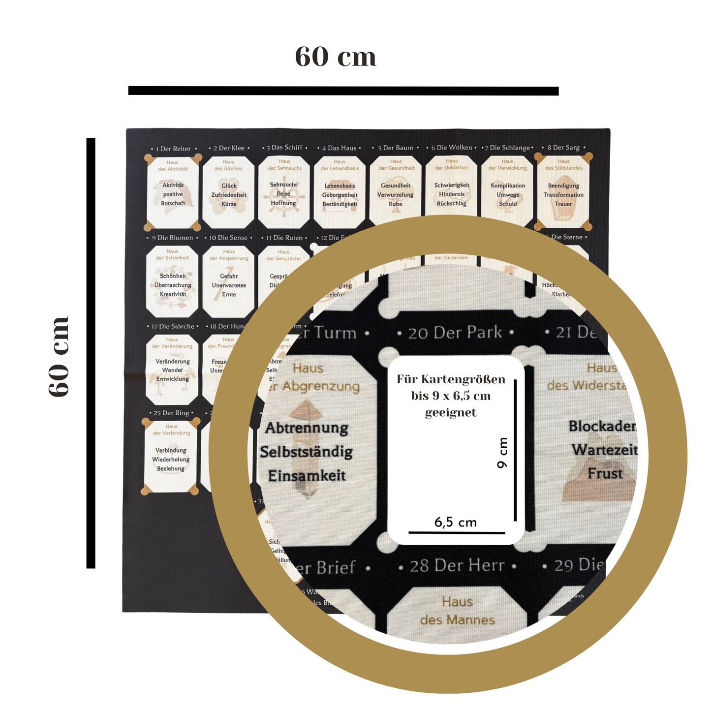 Lenormand Schablone Grosse Tafel