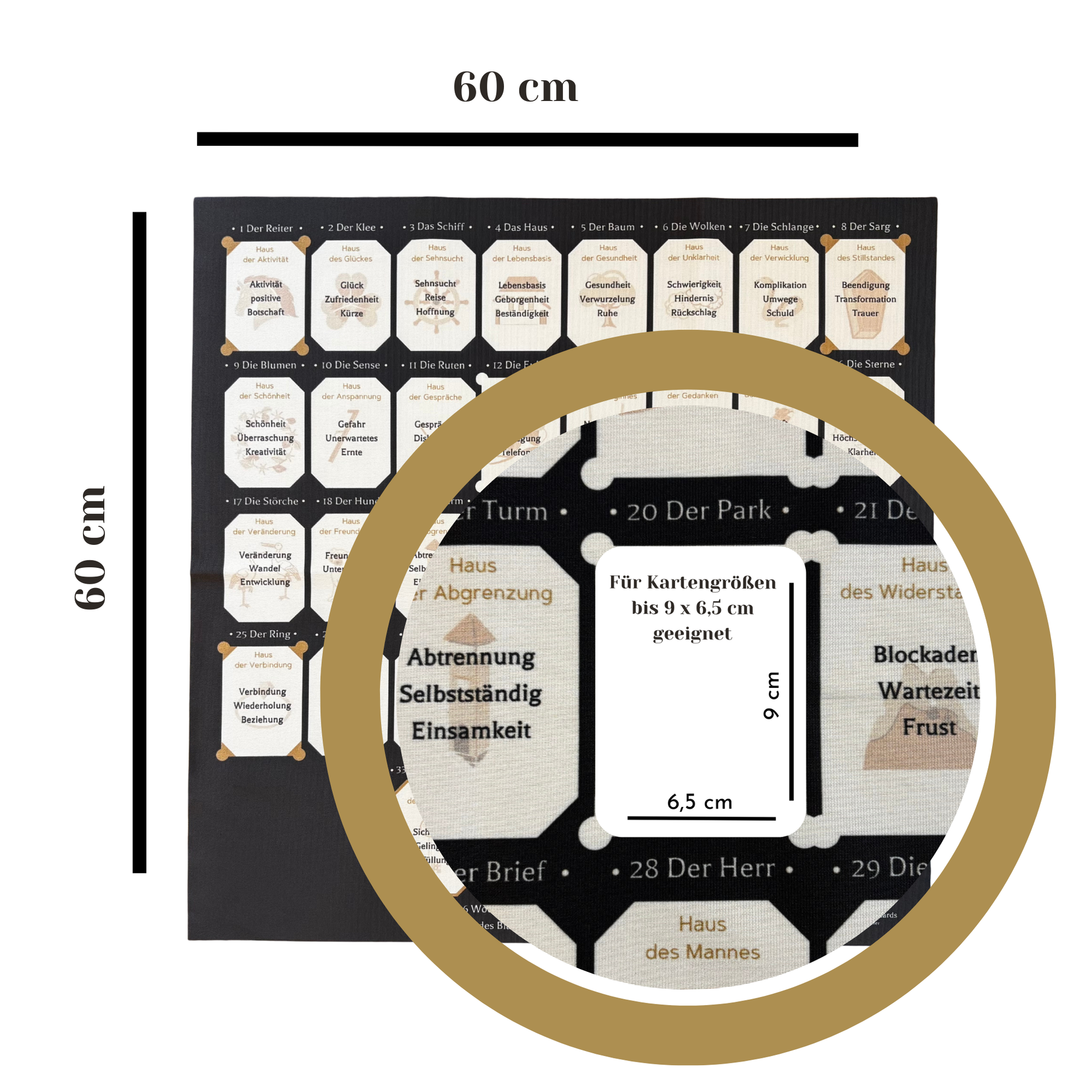 Lenormand Schablone Grosse Tafel