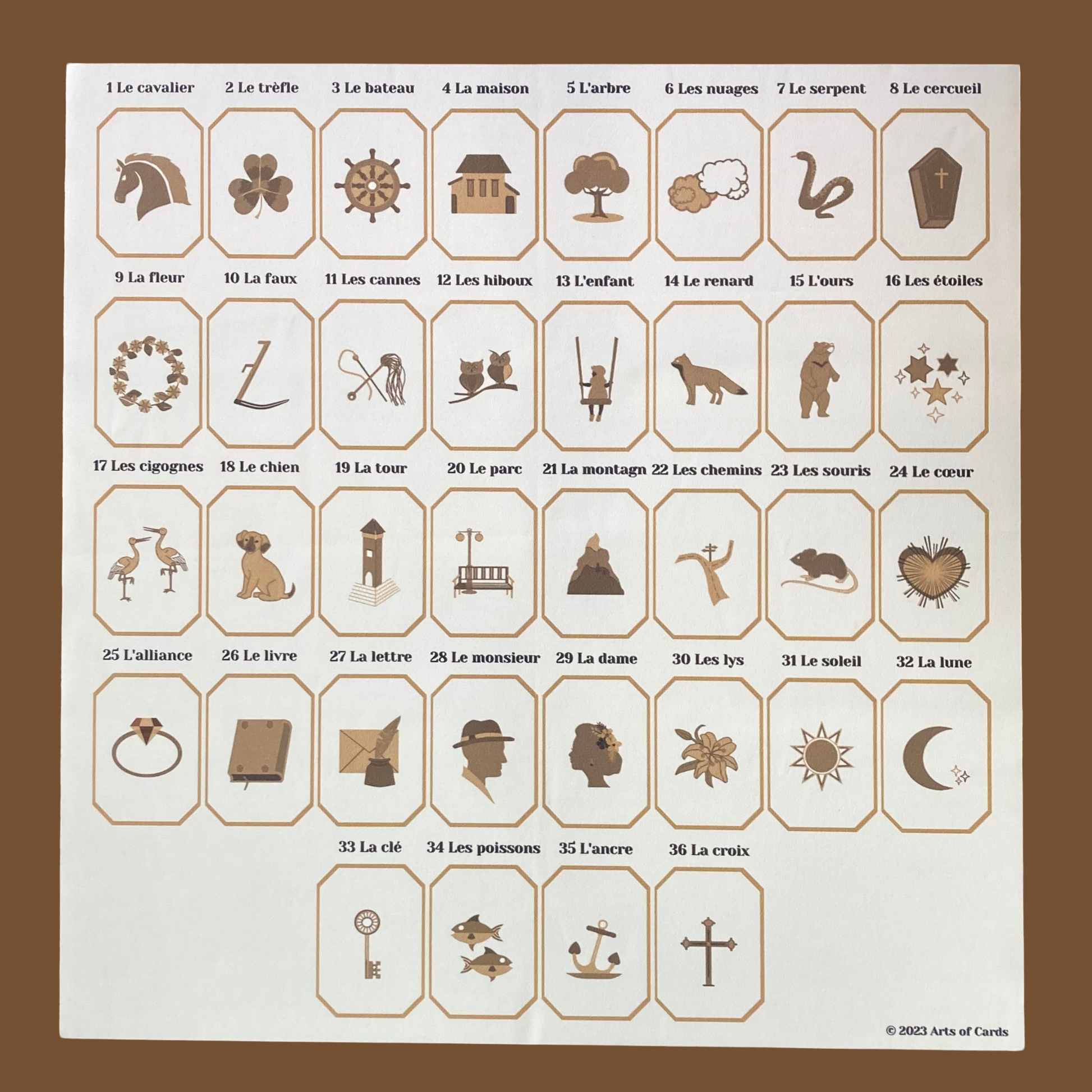 Chiffon de Lenormand blanc