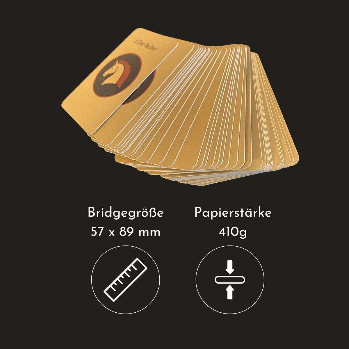 Lenormandkarten im handlichen Pokerformat hohe Qualität