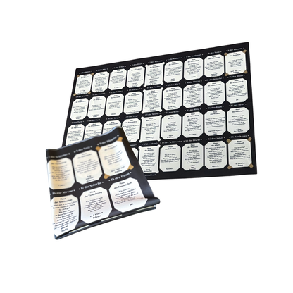 Lenormand large houses - 9x4 spread for large Lenormand cards to learn