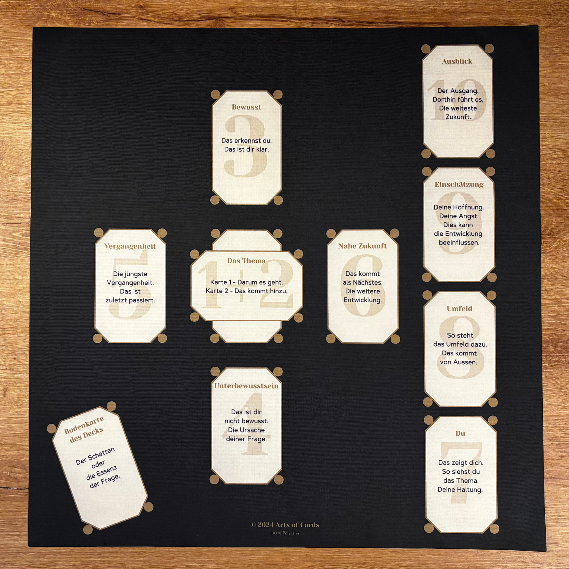 Tarot Keltisches Kreuz Legeschablone