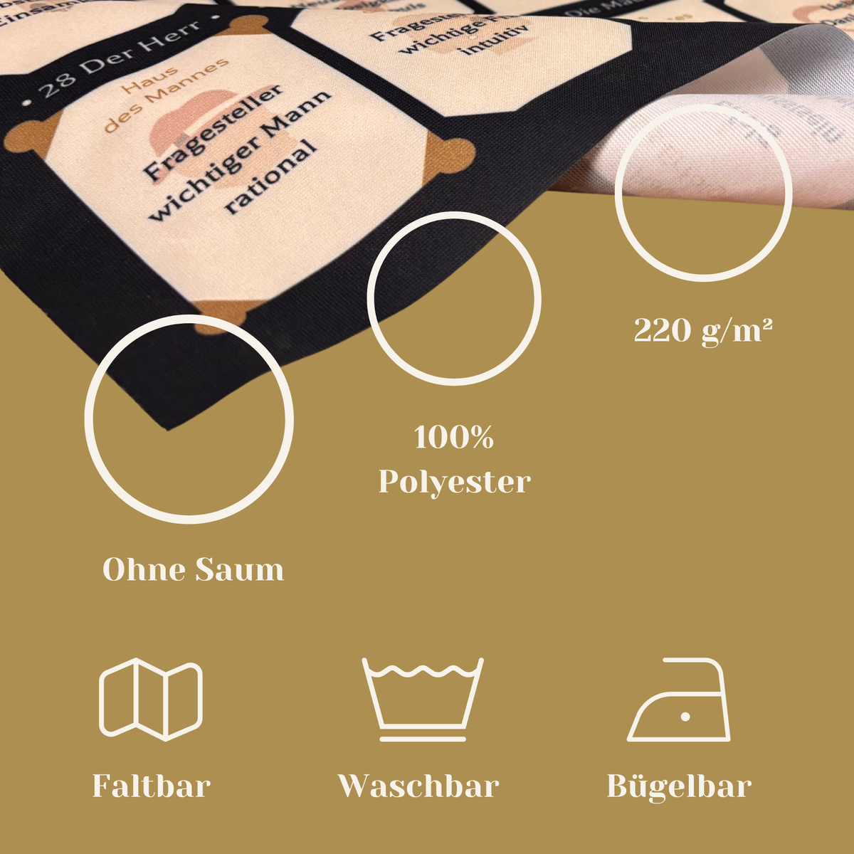 Tuch für Lenormandkarten aus Polyester
