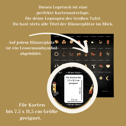 Lenormandtücher für große Karten 8x4+4 Bundle