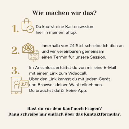 Wie bucht man Kartenlegen