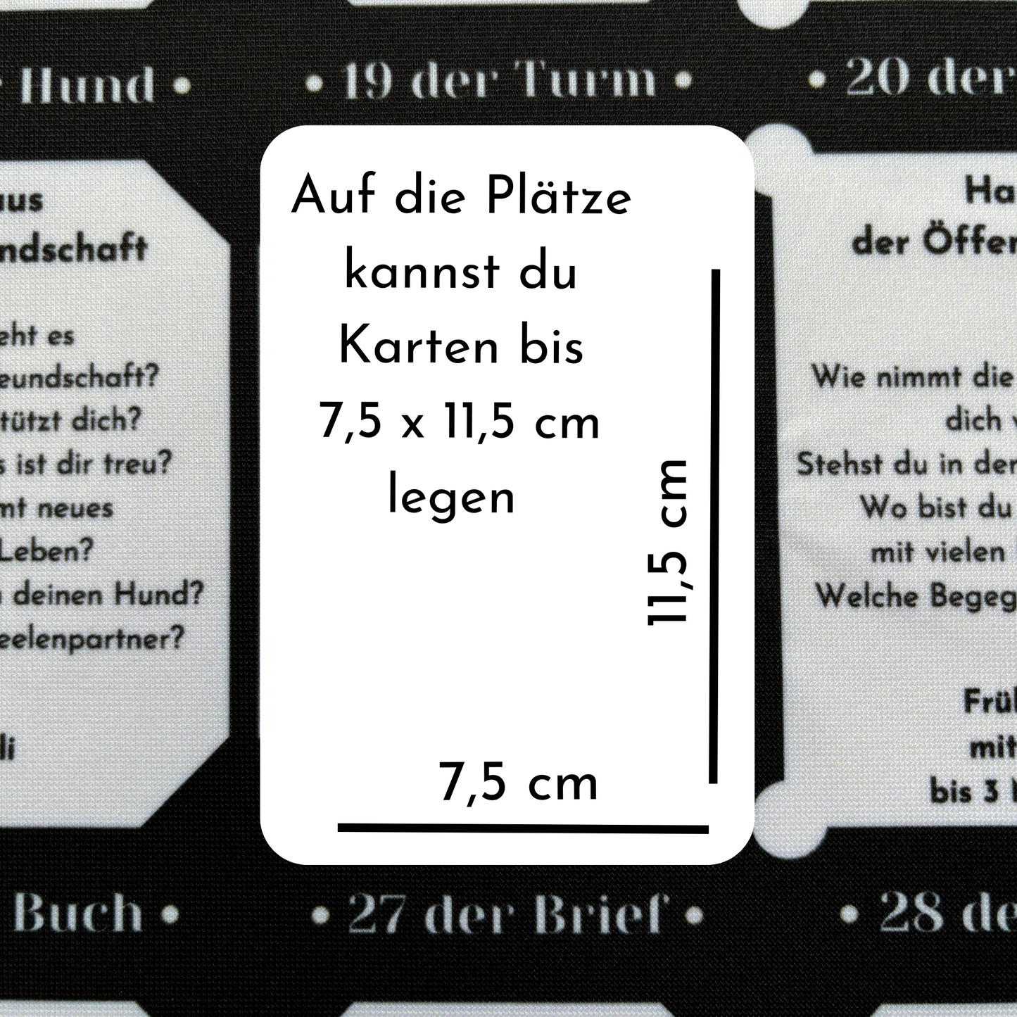 Lenormand large houses - 8x4+4 spread for large Lenormand cards to learn
