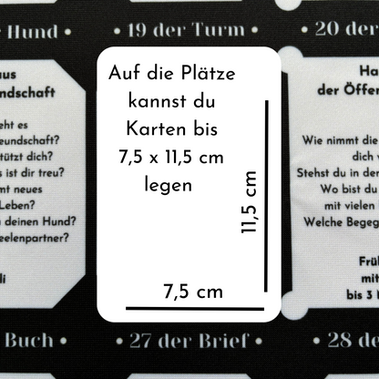Lenormand large houses - 8x4+4 spread for large Lenormand cards to learn