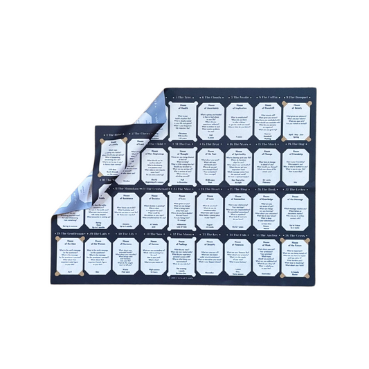 Learn Lenormand House table for large cards