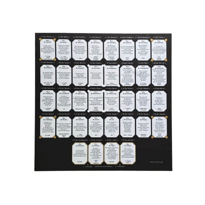 Lenormand large houses - 8x4+4 spread for large Lenormand cards to learn