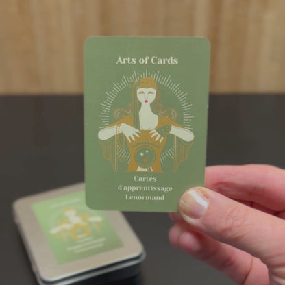 Deck de cartes d'apprentissage Lenormand avec significations