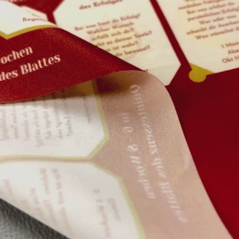 Große Tafel zum lernen Arts of Cards