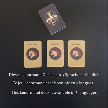 Lenormand Deck minimalist Lenormand cards with pictograms without words Arts of Cards