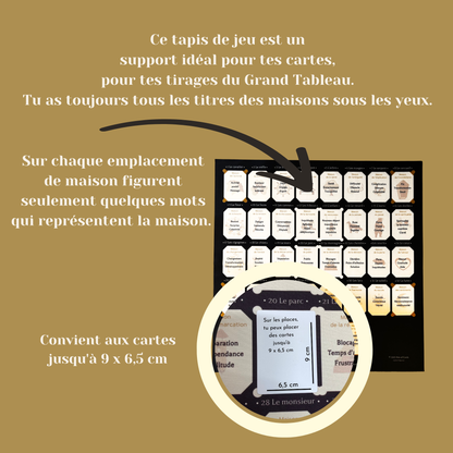 tapis de tirage cartes