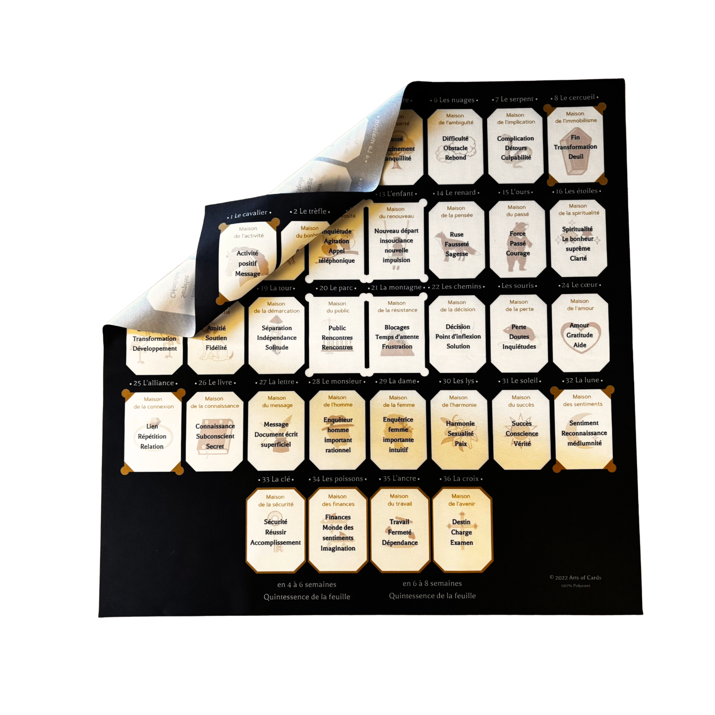 tapis divination velours